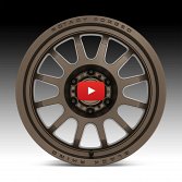 Black Rhino Rapid Matte Bronze Custom Truck Wheels 4